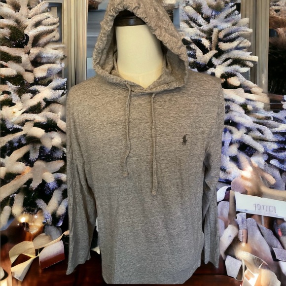 POLO by Ralph Lauren Long Sleeve Jersey Knit Pullover Hoodie Size L - Picture 8 of 8